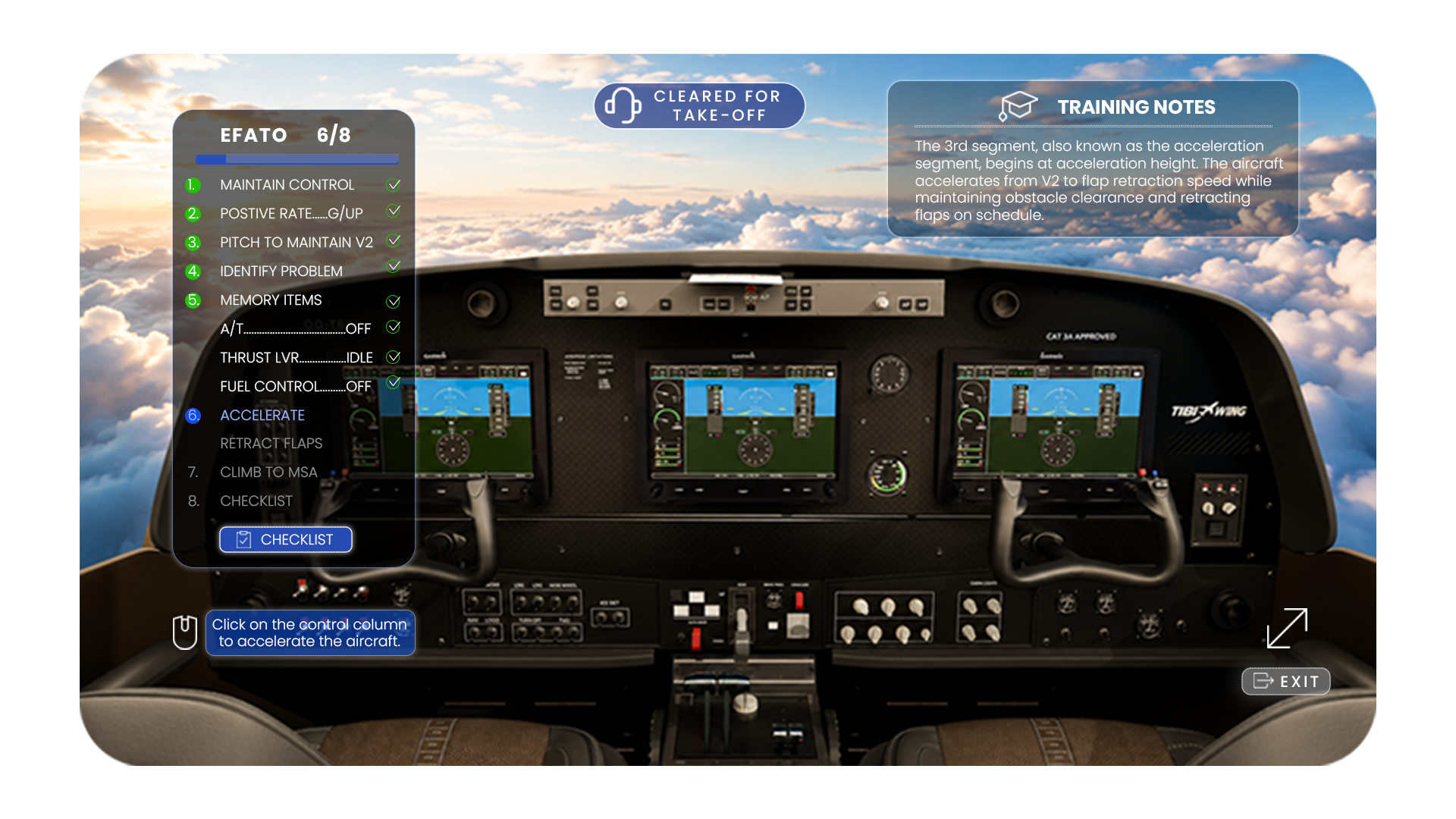 Tibiwing cockpit simulator preview